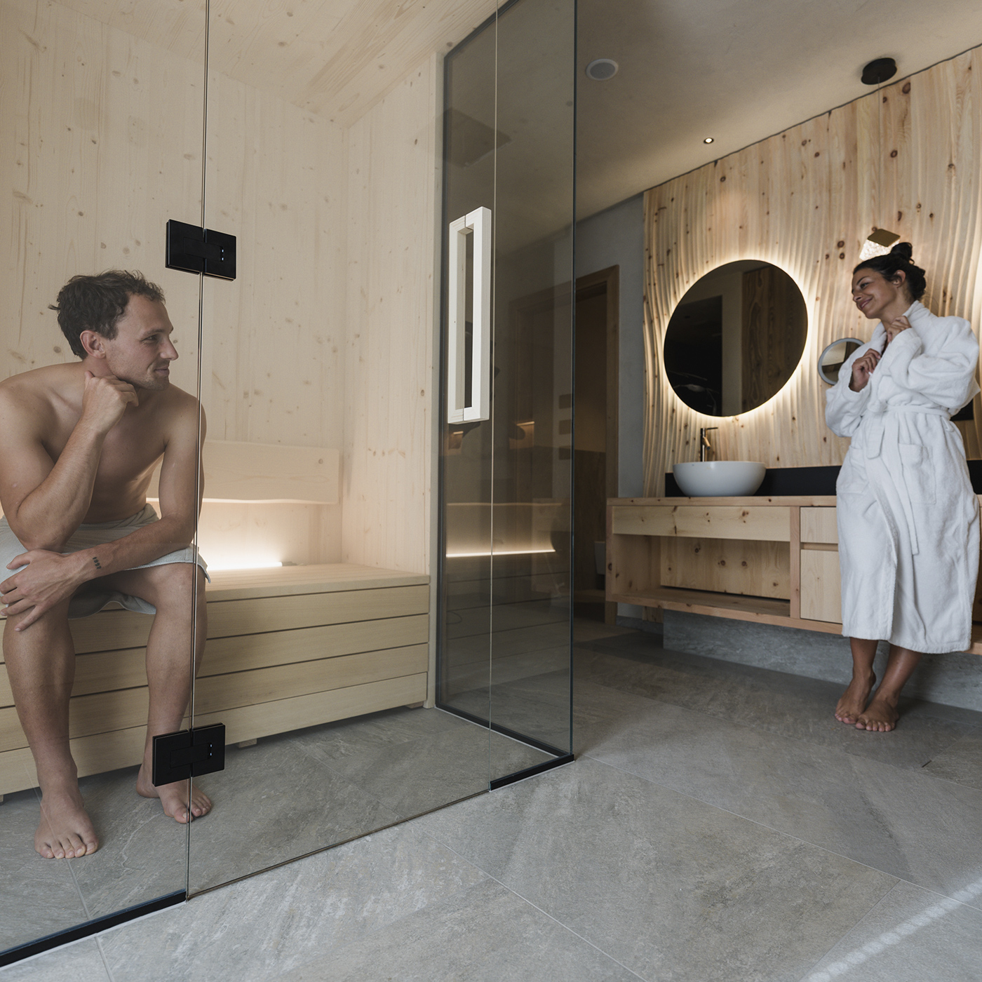 Monroc Hotel Val di Sole Suite Explorer con sauna e vasca stand alone
